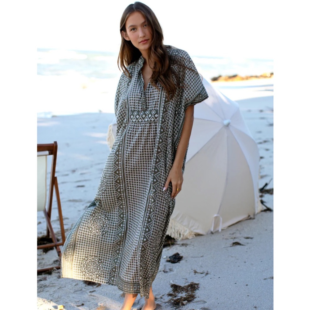 Emerson Fry Moss Organic Caftan OS - Picture 7 of 9